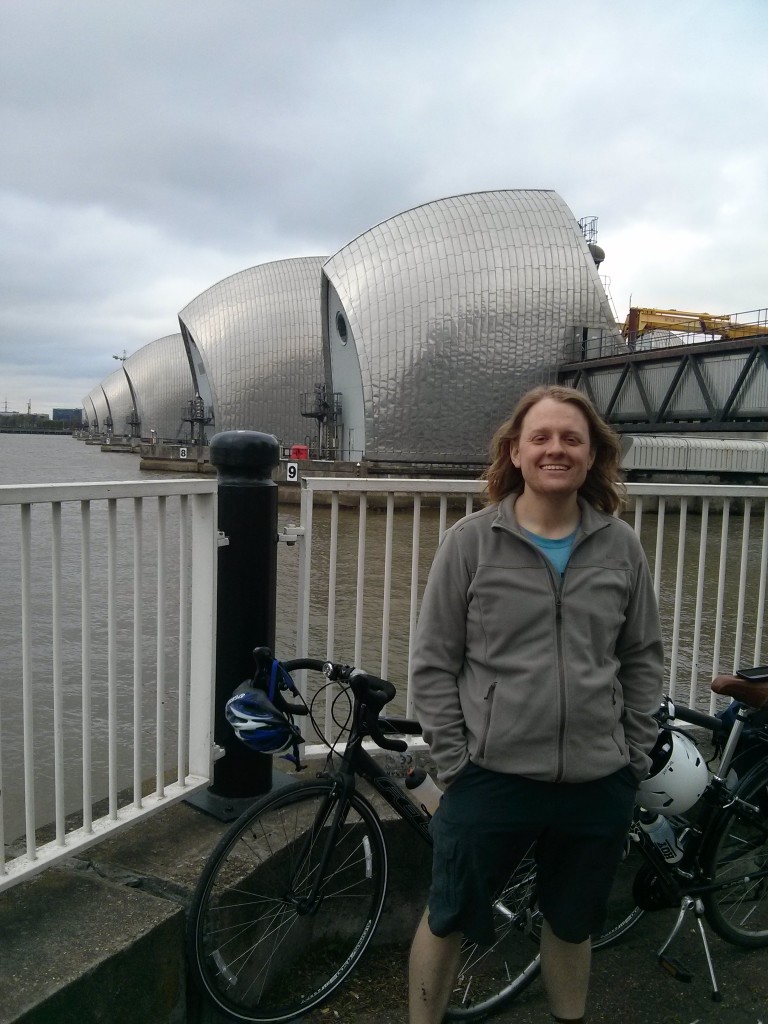 Mark at the Thames Barrier