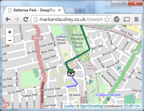 The SheepTracker in prototype form
